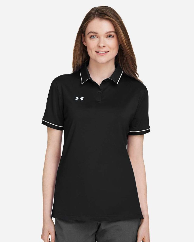 Under Armour Women's Tipped Teams Performance Polo - Model Front View