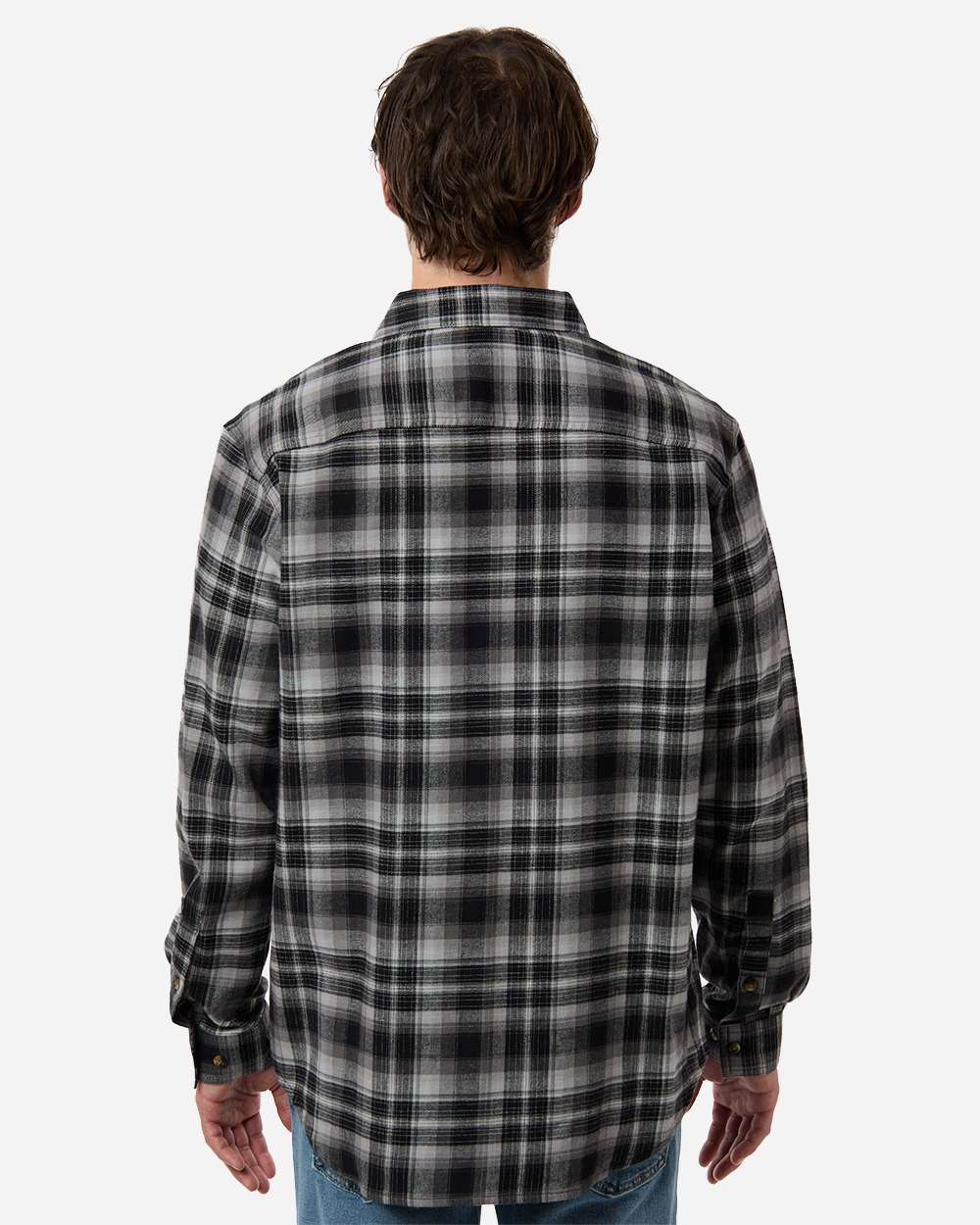 Columbia Men's Cornell Woods™ Flannel Shirt - Model Back View