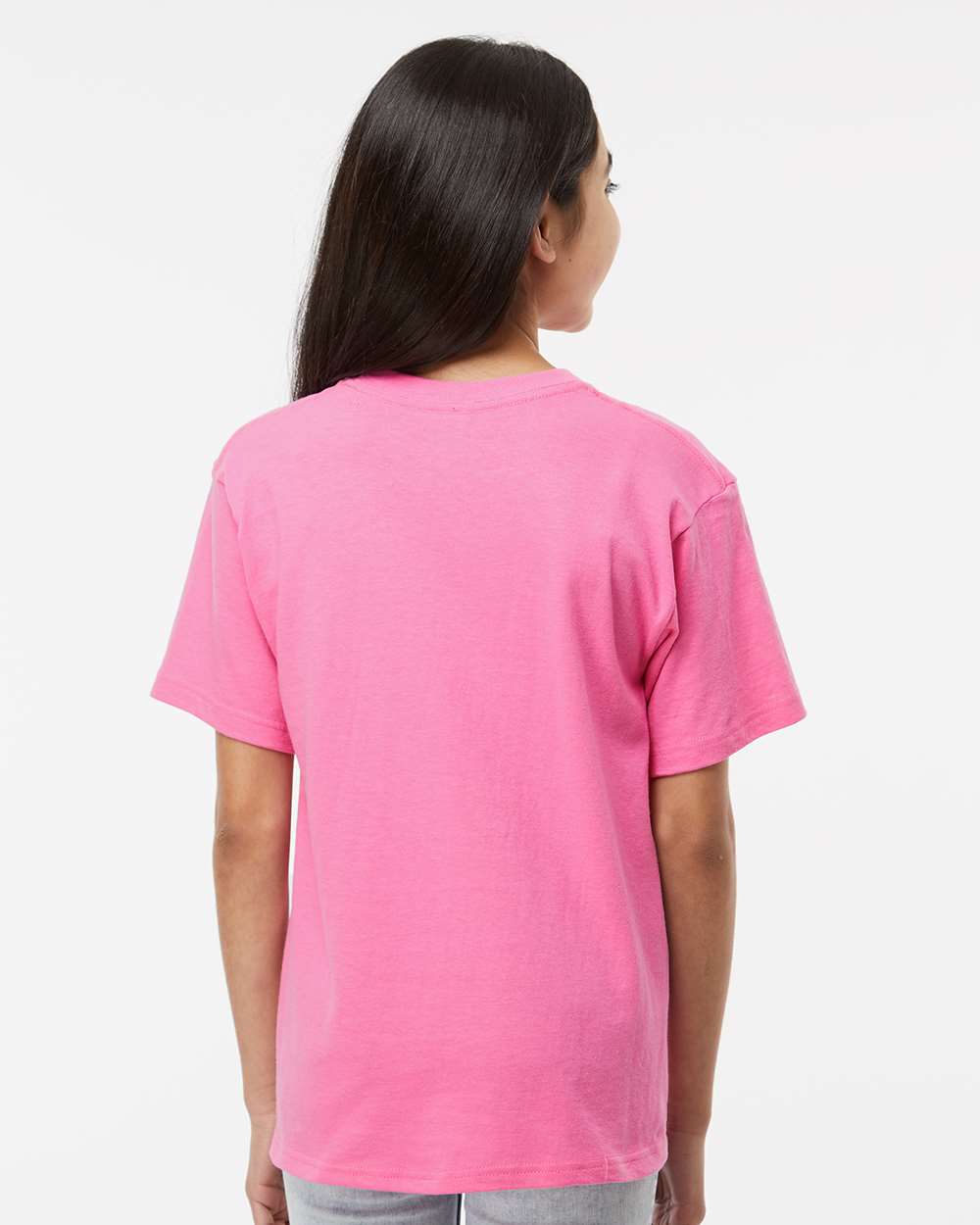 M&O Youth Gold Soft Touch T-Shirt - Model Back View