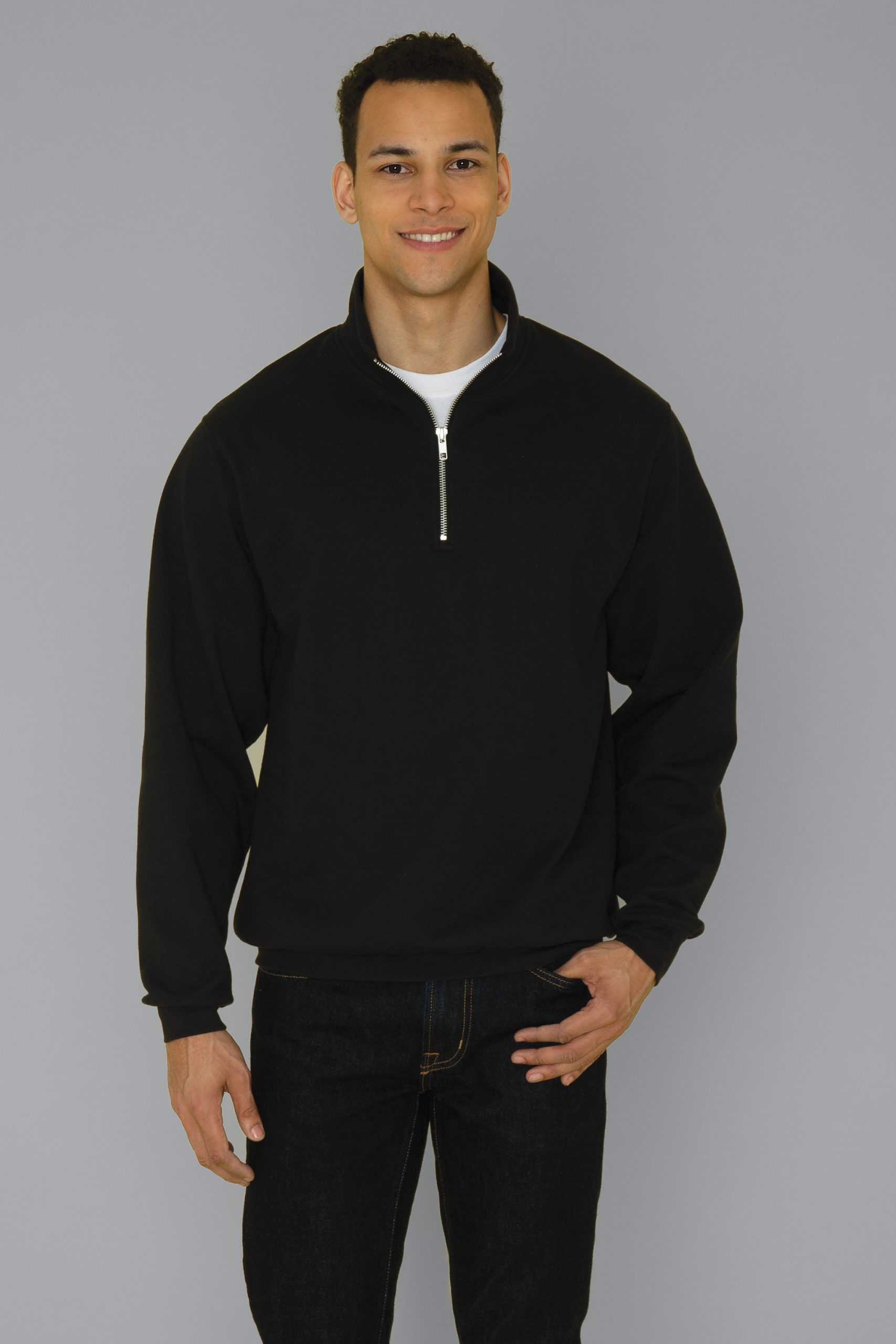 Authentic T-Shirt Company - Everyday Fleece Quarter-Zip Sweatshirt