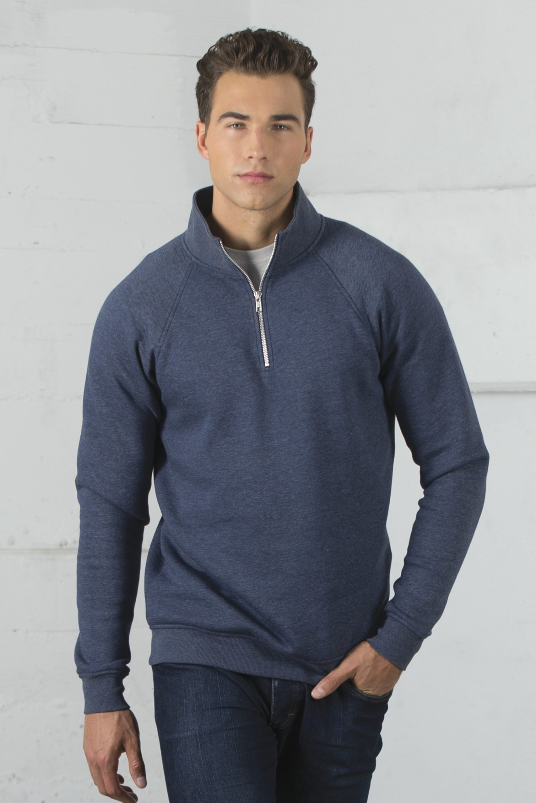 Authentic T-Shirt Company - Esactive Vintage Quarter-Zip Sweatshirt
