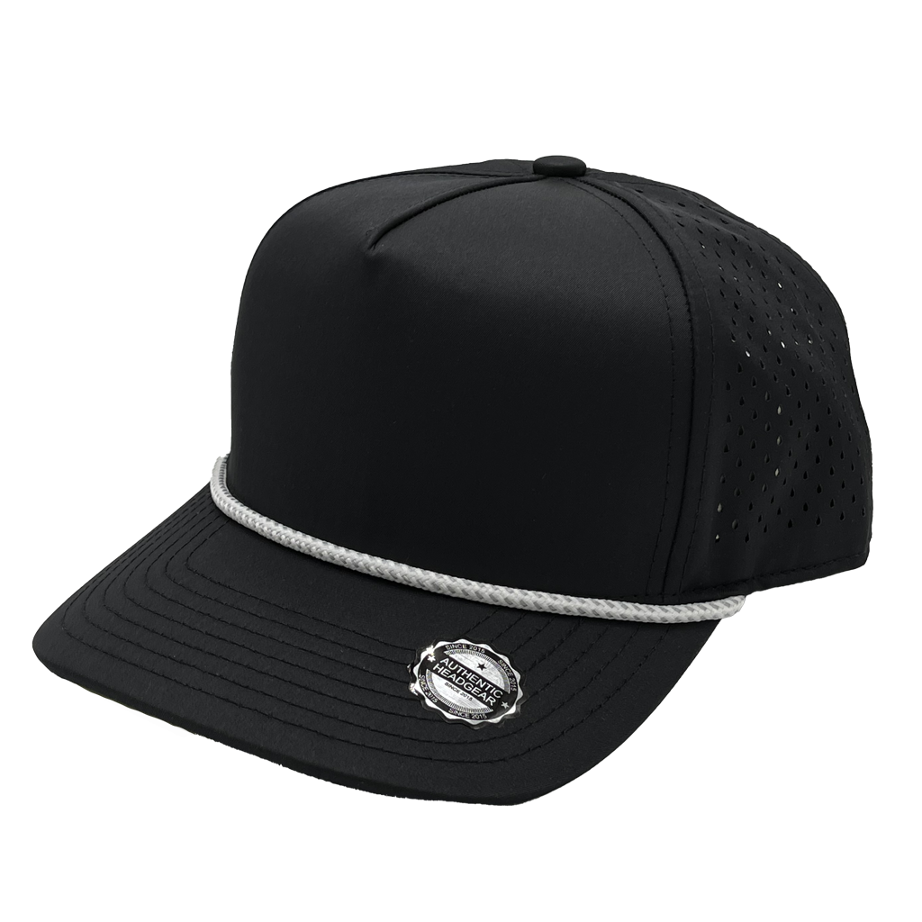 NISSI CAPS 5 Panels Droplets W/String Curved Bill - Front View