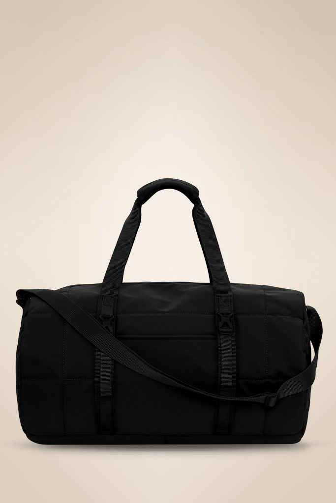 Matte Quilted Barrel Duffel 27L