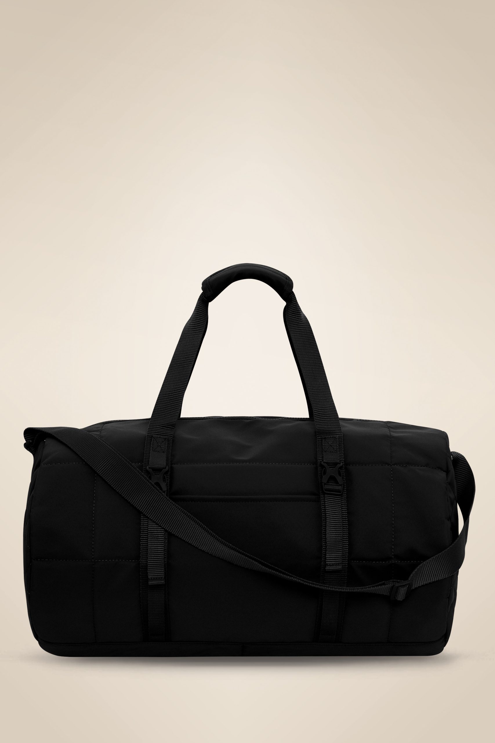 Matte Quilted Barrel Duffel 27L