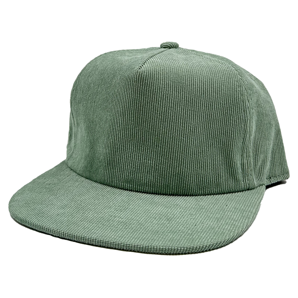 NISSI CAPS 5 panels Flat Bill Corduroy Cap - Front View
