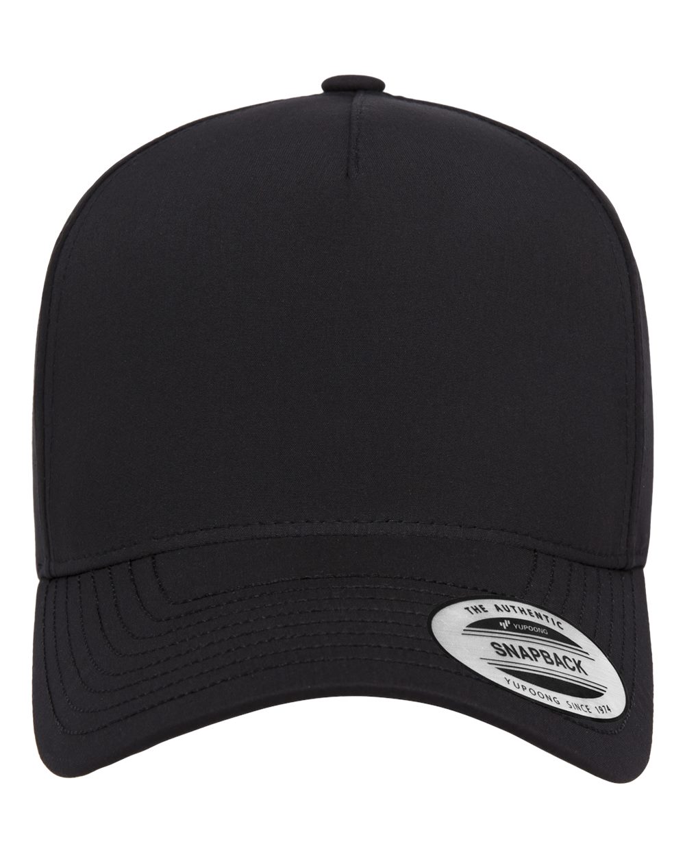 YP Classics Five-Panel Snapback with Perforated Cap - Front View