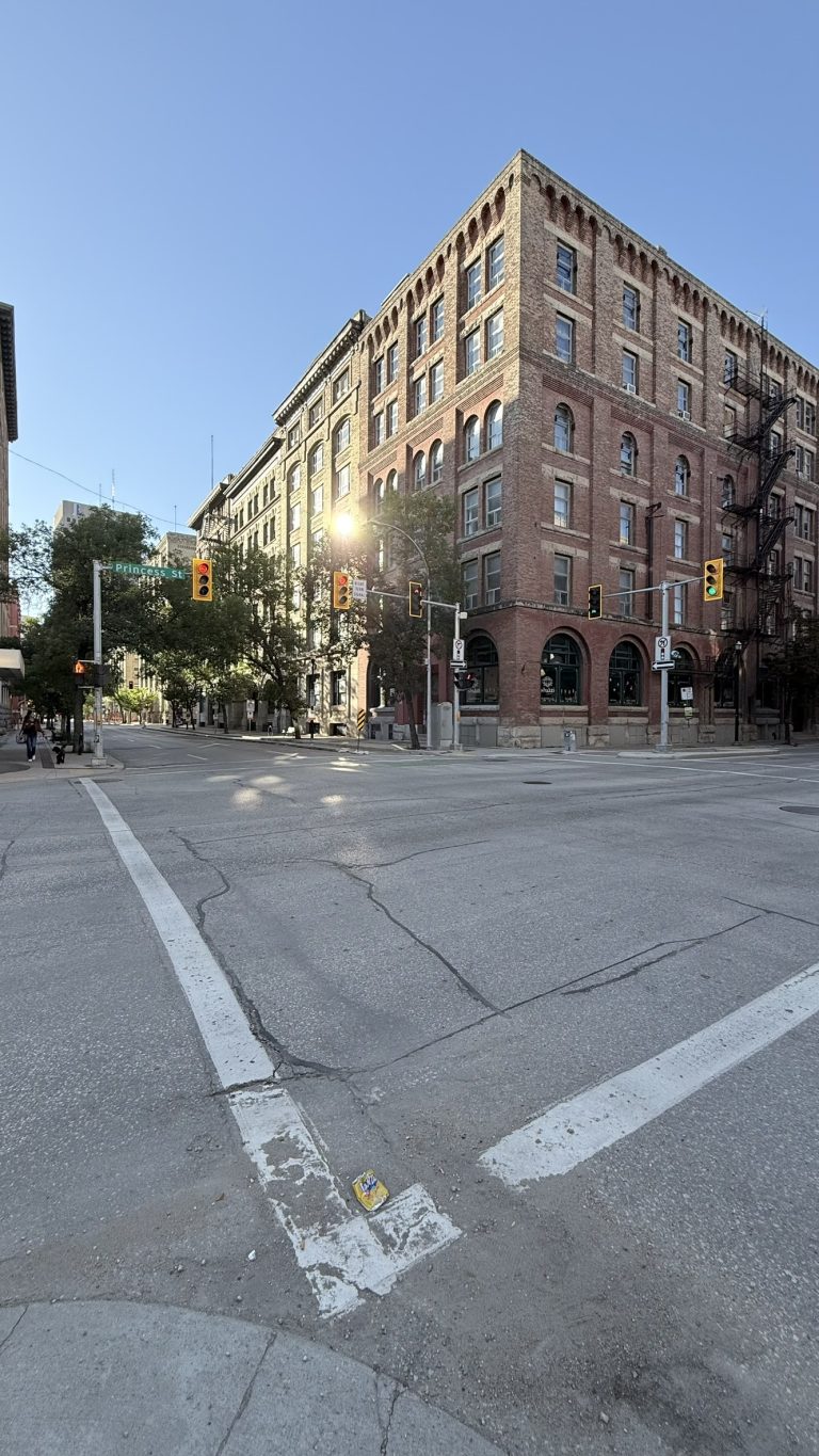 The red brick building on Princess Street in Winnipeg's Exchange District where Floodway prints