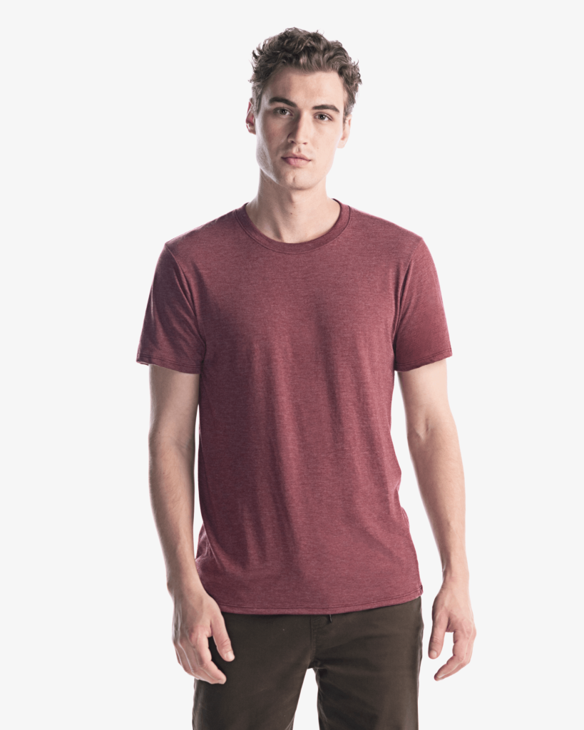 Jerico Unisex Bamboo Tri-Blend Crewneck T - Front View