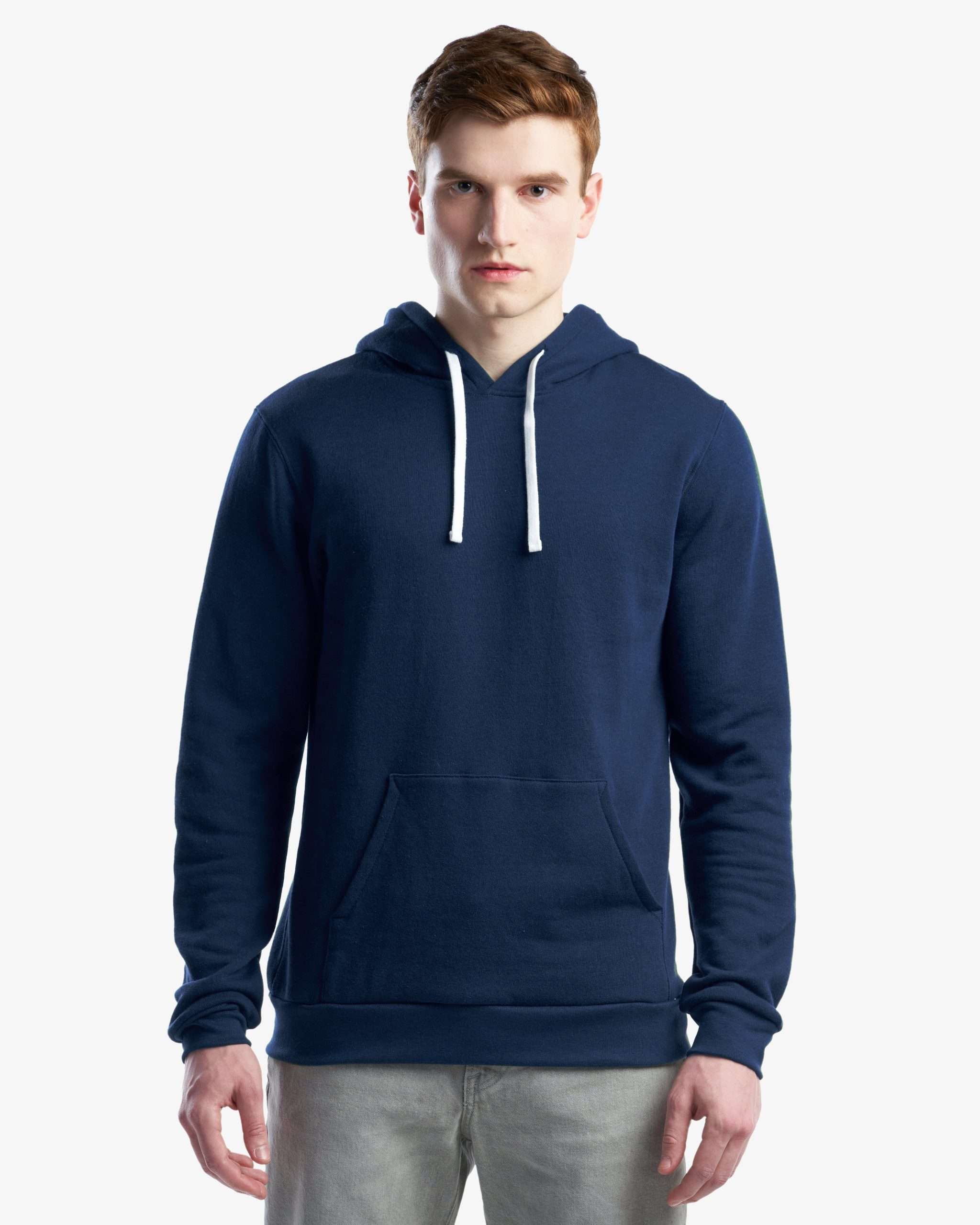 Jerico Three End Bamboo Fleece Hooded Sweatshirt - Front View