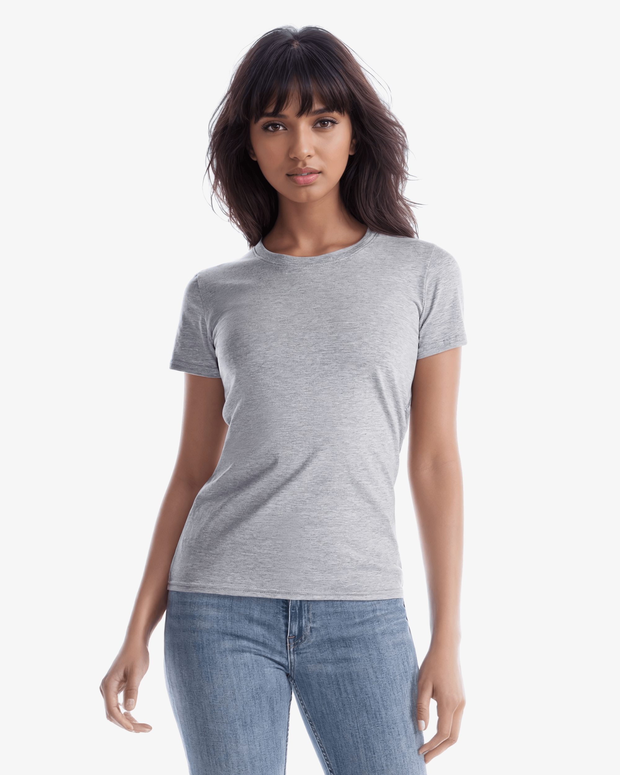 Jerico Ladies Essential Cotton T-Shirt - Front View