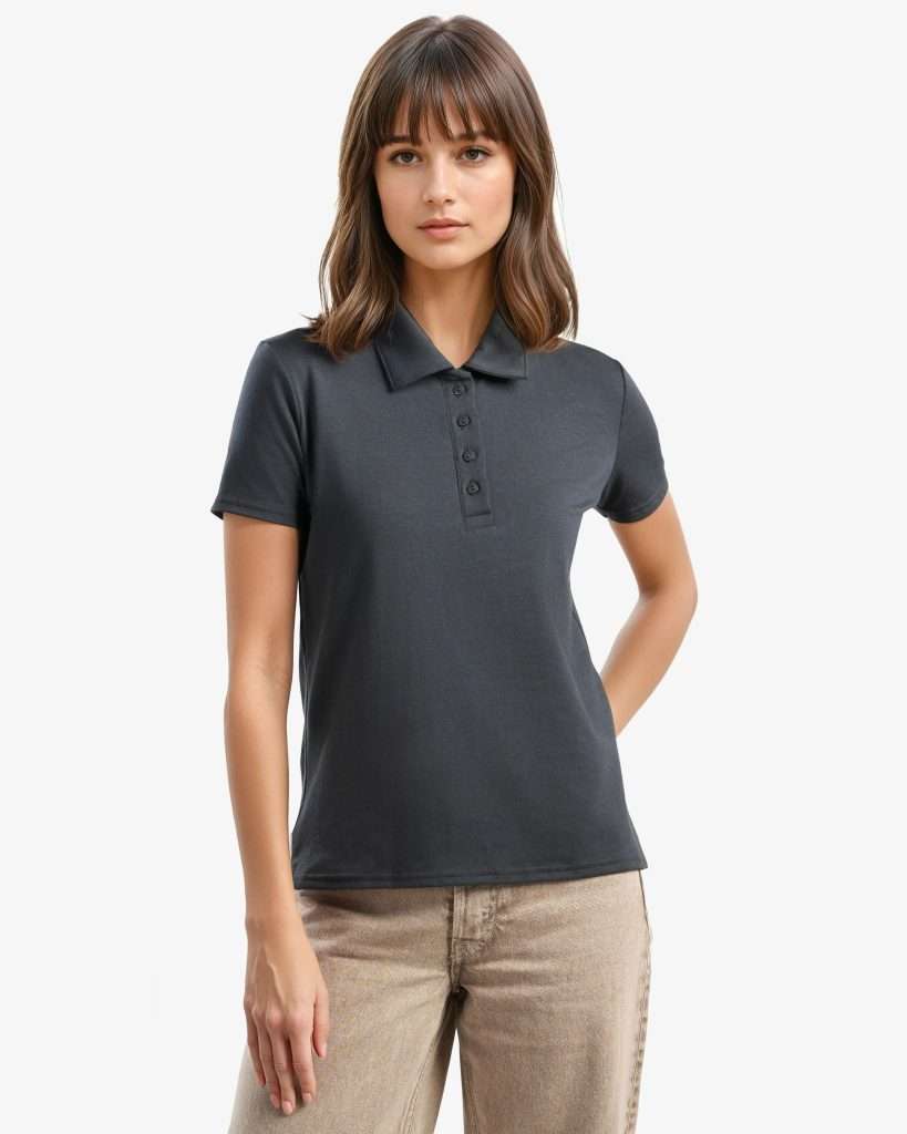 Jerico Ladies Relaxed Fit Bamboo Polo - Front View