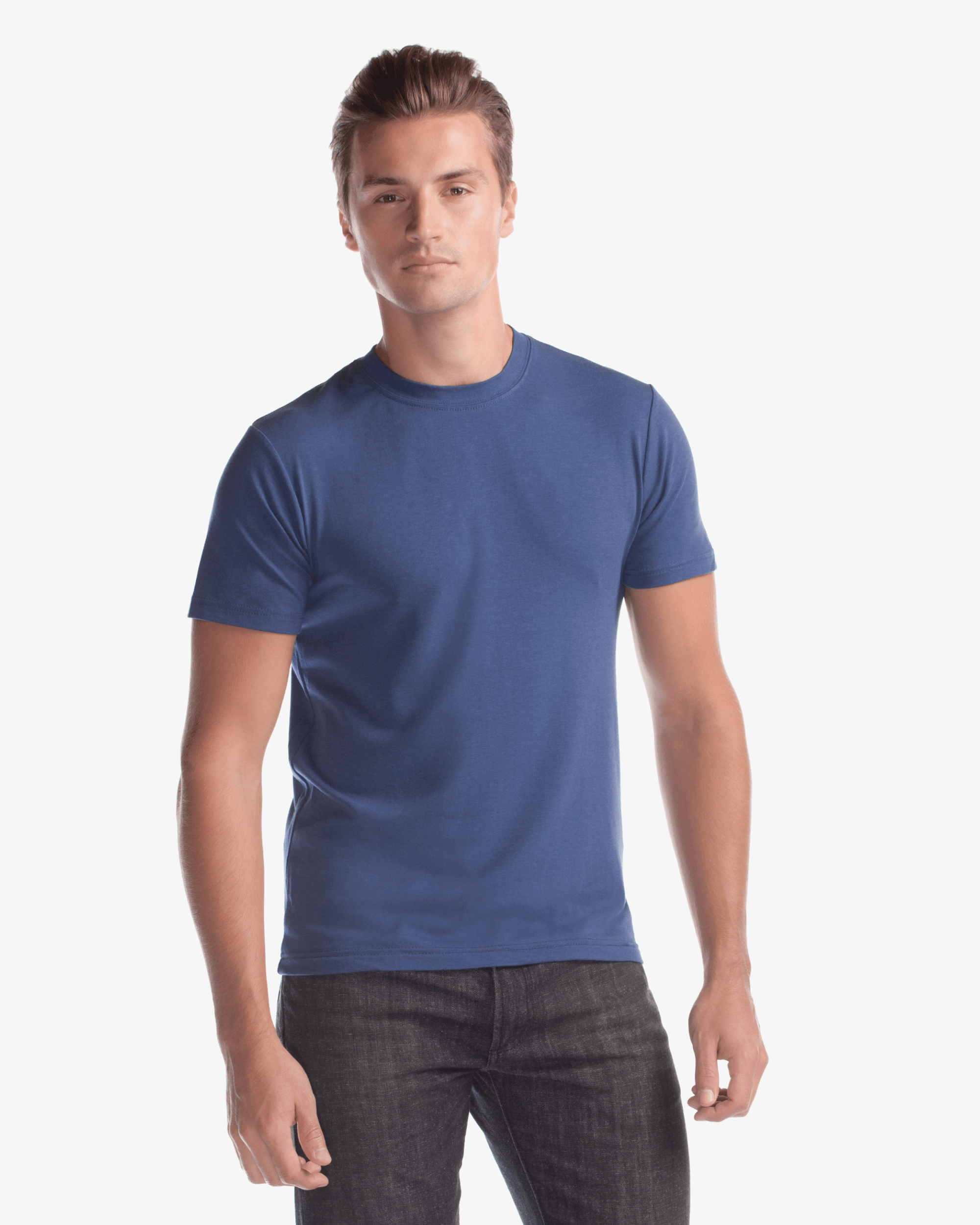 Jerico Bamboo Stretch Slim Fit Crew - Front View