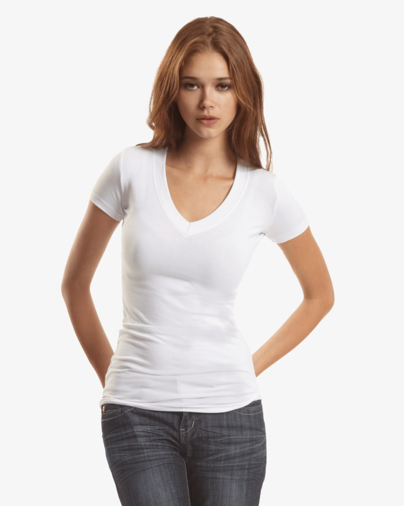 Jerico Bamboo Stretch Deep V Neck - Front View