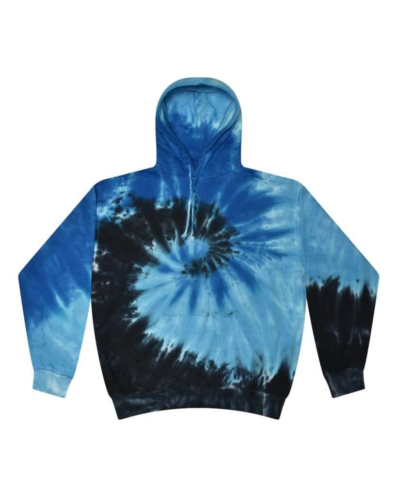 Colortone Youth Tie-Dyed Hooded Sweatshirt - Front View