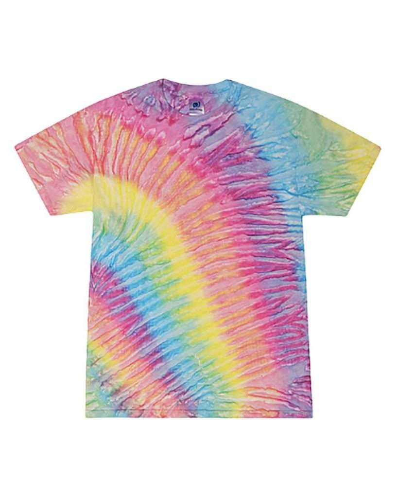 Colortone Youth Multi-Color Tie-Dyed T-Shirt - Front View