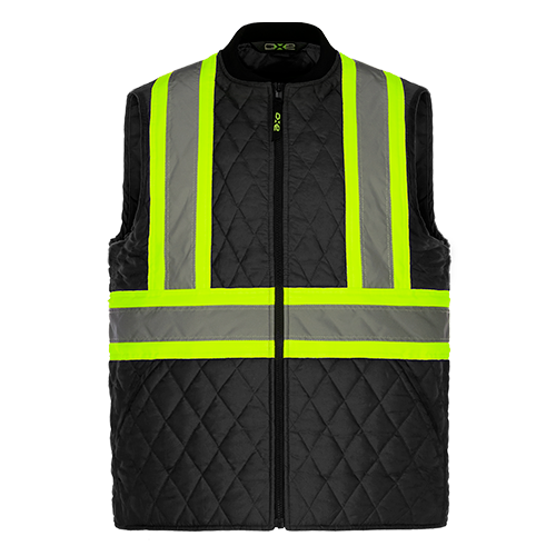 CX2 HiVis Hi-Vis Quilted Vest - Front View