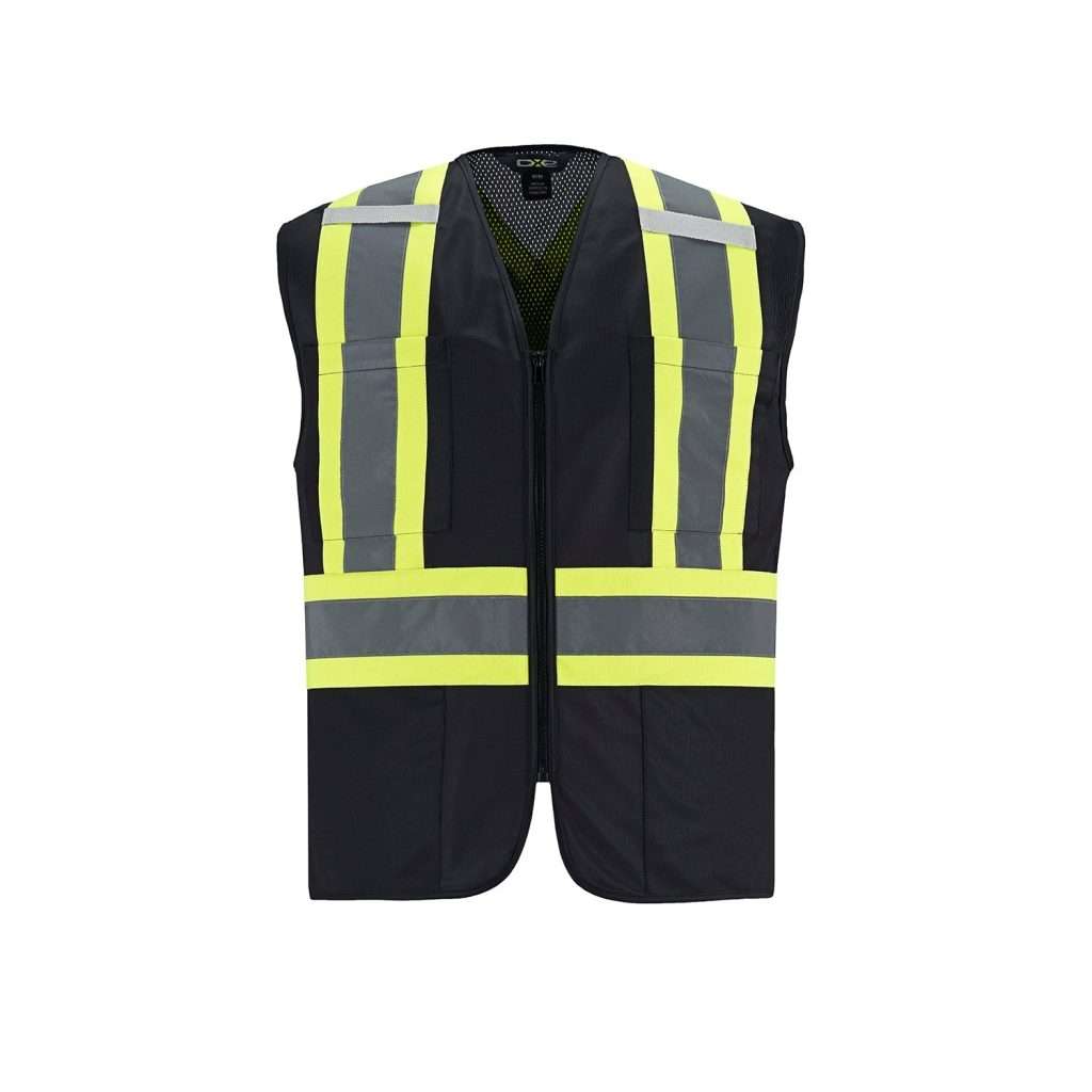 CX2 HiVis Hi-Vis Zipper Front Vest - Front View
