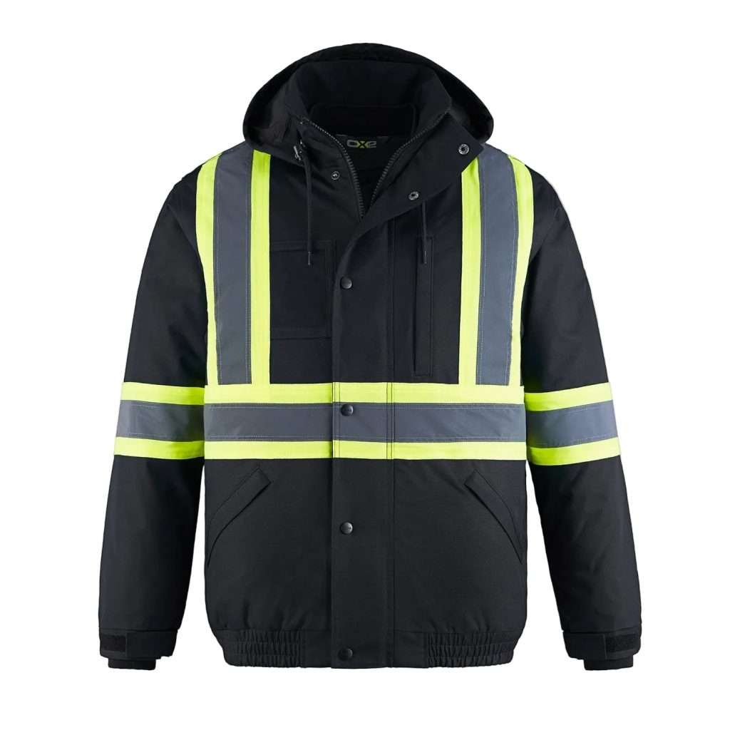 CX2 HiVis 3 In 1 Hi-Vis Bomber Jacket - Front View