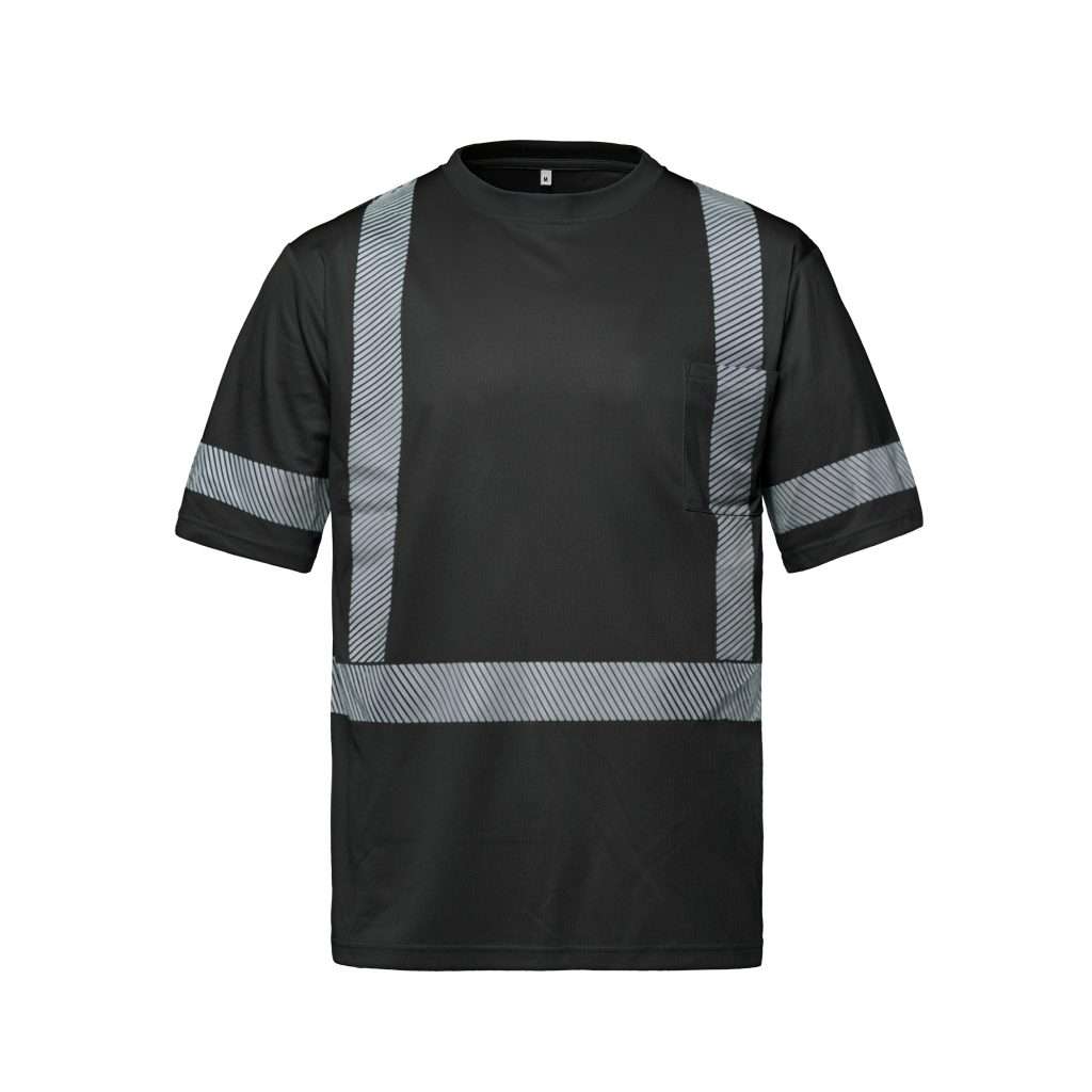 CX2 Hi-VIS T-shirt with Segmented Stripes - Front View