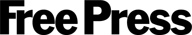 Winnipeg Free Press logo, the words Free Press in heavy black type